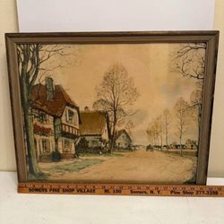Large Vintage Print 