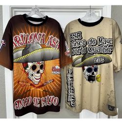 ASA Softball Jersey Shirt Cinco De Mayo Coors Light Modelo Men's L Lot of 2