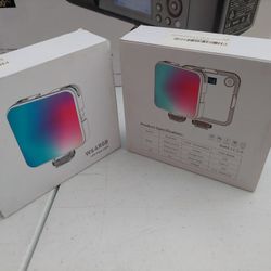 2 X Goreson Solution Limited Magnetic Mini RGB LED Light with Laptop Clamp (2500 to 9000K)

