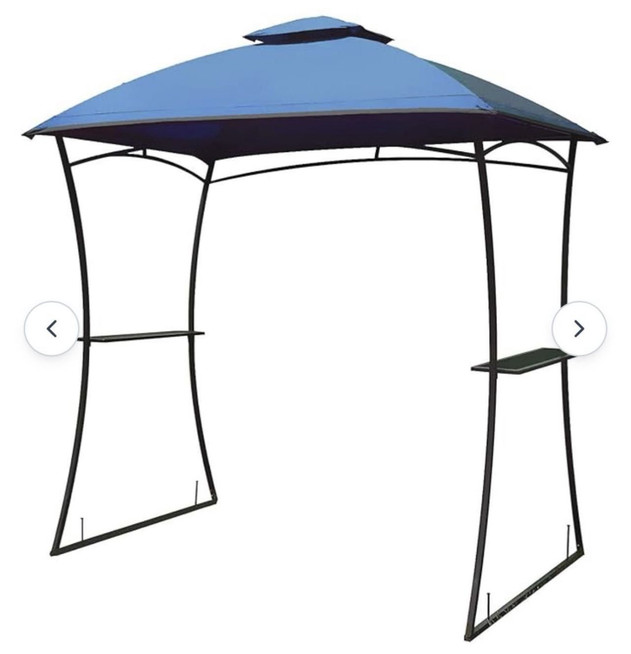 Barbecue Grill Gazebo BBQ Shelter Canopy Tent Outdoor Sun Shade Yard Metal Gazebo,Only blue