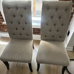 2 Upholstered Dining Chairs