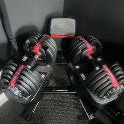 Bowflex SelecTech 552 Dumbells W/ Rack