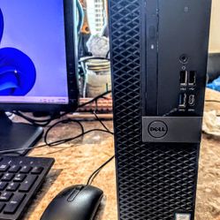 Dell Optiplex 7050  256 NVME + 1TB -4GB Ram  Windows 11 Pro - Monitor Keyboard Mouse