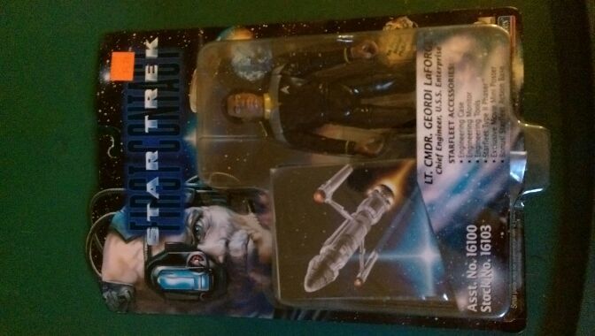 Star Trek action figure. Lt. Commander Geordi LaForge