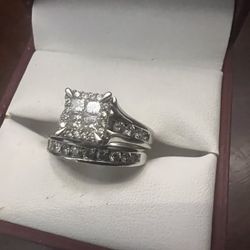 Wedding Set never used 2 Carat White Gold