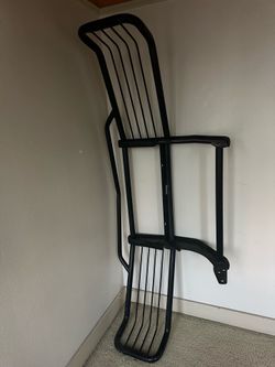 Black metal grille guard