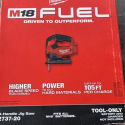 Milwaukee M18 FUEL 18V Lithium-Ion Brushless Cordless Jig Saw (Tool-Only)