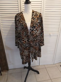 Slinky Brand Woman's Topper,Open Front Cardigan