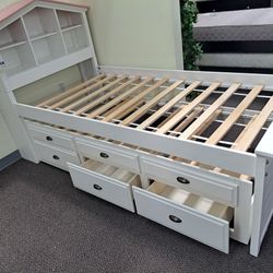 Twin/Twin Bedset W/3 Storage Drawers & Shelf(Mattress Included:$739)