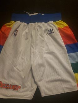 Vintage Mens Denver Nuggets Basketball Shorts