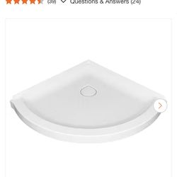 American Standard Ovation Curve 36 in. L x 36 in. W Corner Shower Pan Base