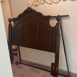 Traditional Headboard With Box spring Frame