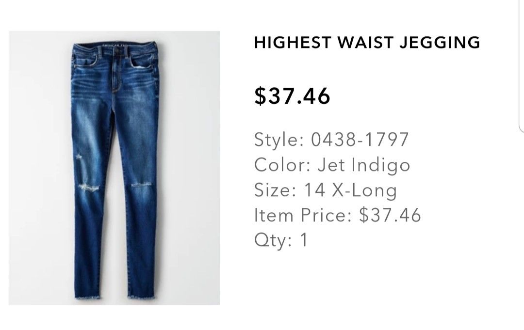 Womens high waist blue jeans