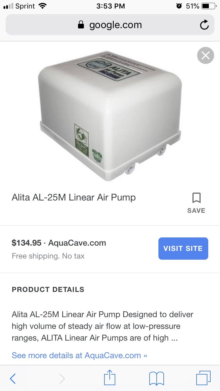 Aquarium air pump
