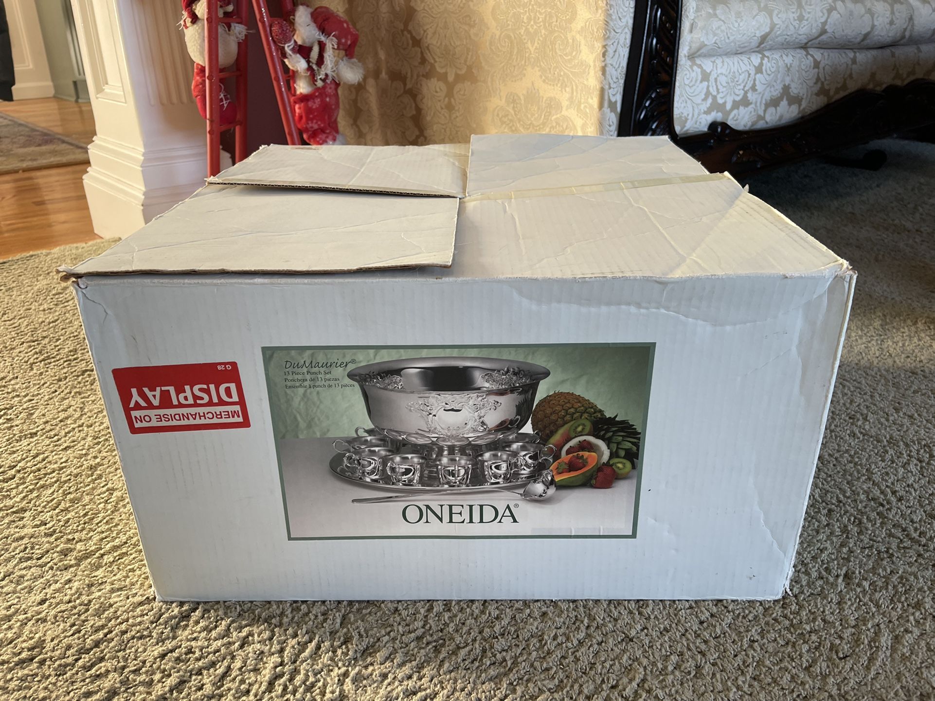 ONEIDA Silver Plate Punch Bowl Set