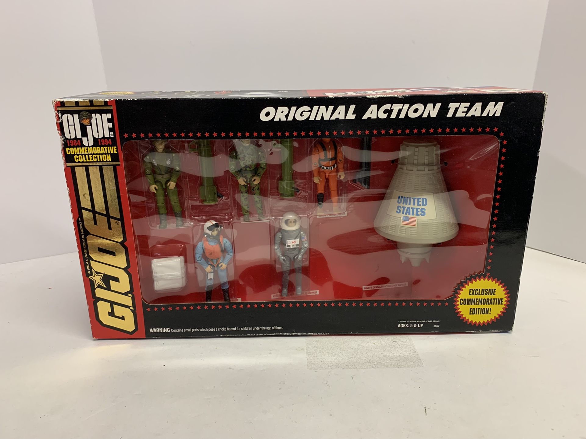 GI Joe 1964-1994 Commemorative Collection Original Action Team 5 figure set NIP