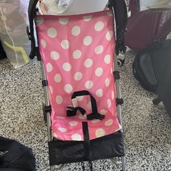 Disney Baby Character Umbrella Stroller, Eye-catching, Fun, 3D Stroller, Minnie Play All Day