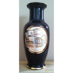 The Art of Chokin 24k Gold San Francisco Japanese Vase