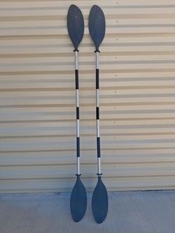 2 INTEX 86in Aluminum Kayak Paddle w/ 3 Adjustable Feather Positions,