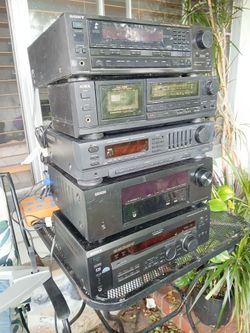Sony,Aiwa, fisher, Denon, sony stereo components $10 each