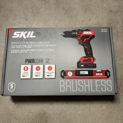 Brand new SKIL PWRCore 12 Brushless Drill & Digital Level Kit