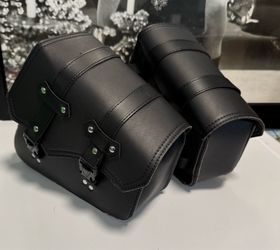 Black Motorcycle Saddlebags – Pair