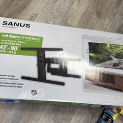 Sanus Full motion Indoor Wall TV mount Fits TVs up to 90-in (Hardware Included)