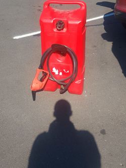 Big Red Gas Tank For  A Boat