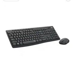 Logitech - MK295 Full-size Wireless Membrane Keyboard and Mouse Combo for Windows and Chrome OS with SilentTouch Technology - Graphite 