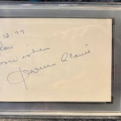 Jacques Plante Autograph,  and a Leaf Complete stick card