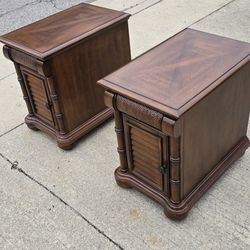 Cindy Crawford "Key West" Faux Bamboo Nightstands