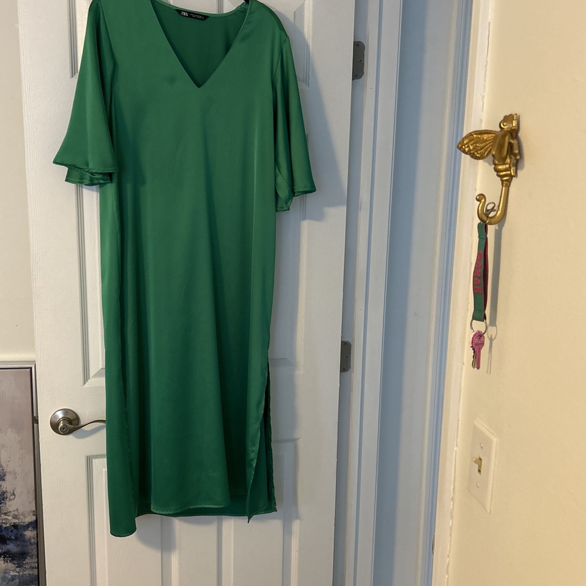 Zara Green Tunic Size M