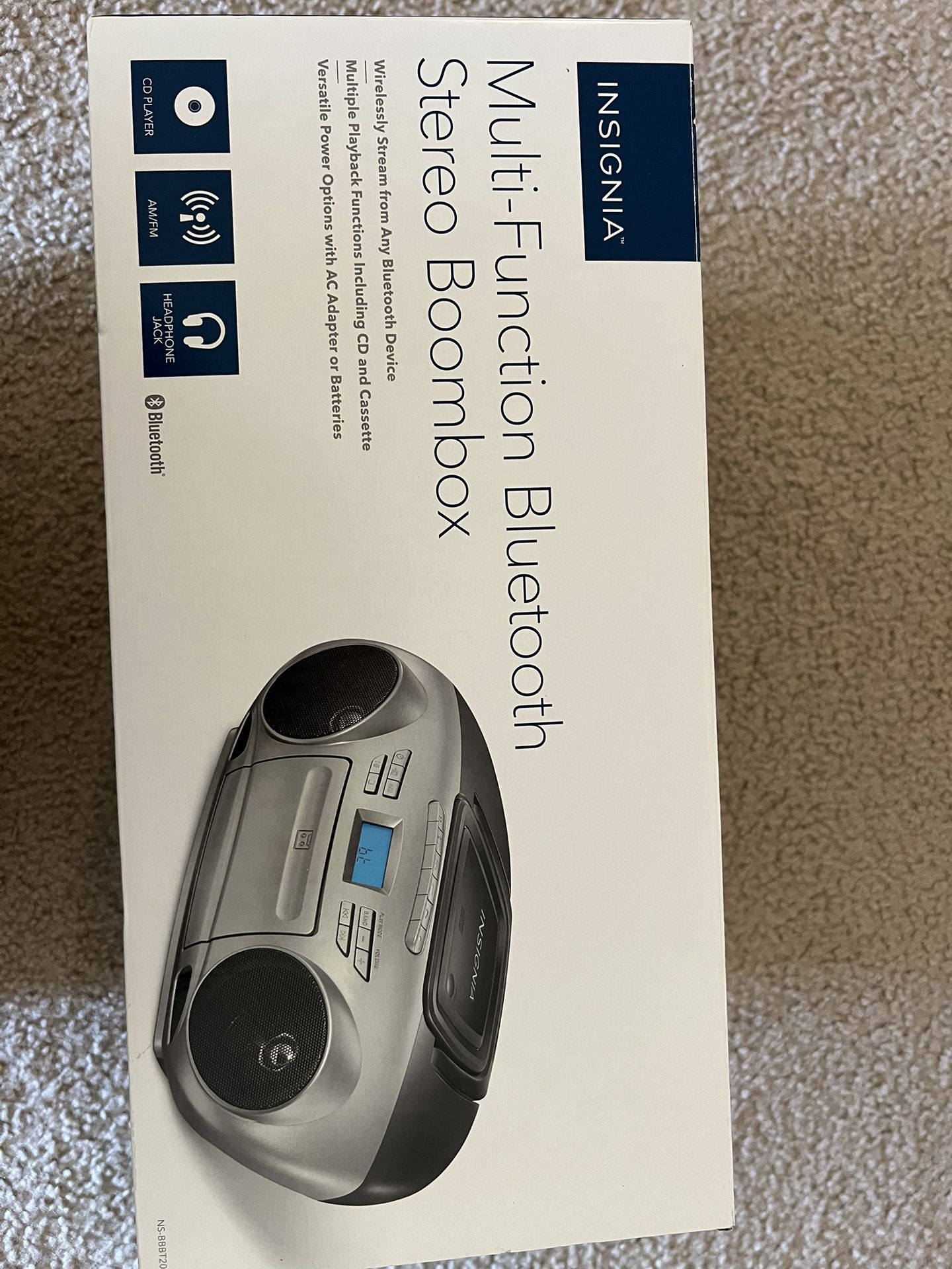 INSIGNIA Stereo Boombox