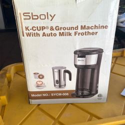 Sboly Coffee Maker fast Brewer K-Cup Pod Ground Coffee Self Clean Single Serve