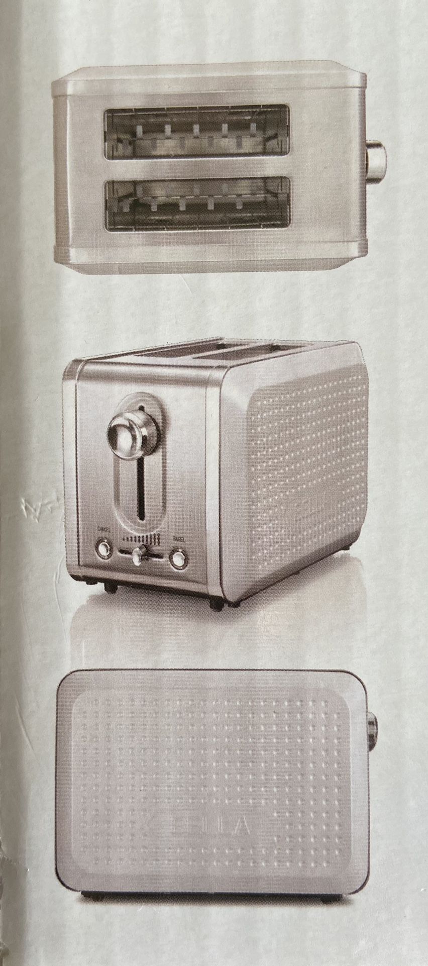 BELLA Dots Collection 2 Slice Toaster(White) for Sale in Alexandria, VA