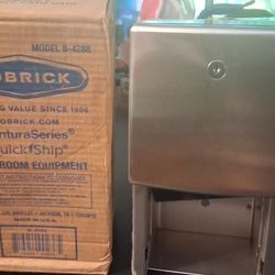 COMMERCIAL TOILET PAPER DISPENSER STAINLESS