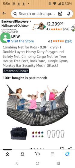 Lpiw playground climbing safety net for kids new