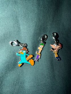 Disney Phineas and Ferb Keychains/Zipper Charms