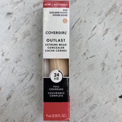 NWT Covergirl Outlast Extreme Wear Concealer 802 Golden Ivory
