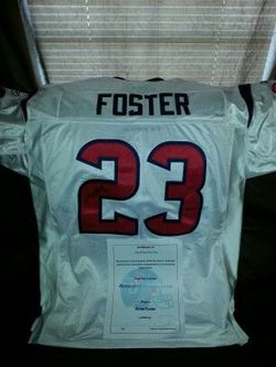 Authentic Autograph Arian Foster Jersey