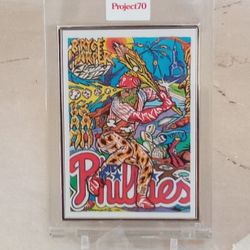Silver Frame 2021 Topps Project70 x JK5 'Bryce Harper 1969 Topps Baseball' ARTIST'S PROOF #39/51 