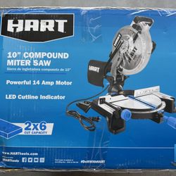 Hart 10” 14 amp miter saw BRAND NEW