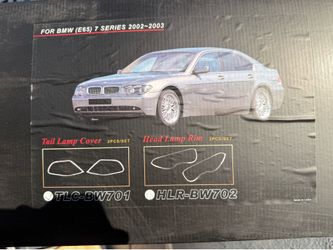 BMW E65 7 Series Tail Light Lamp Trims - CHROME