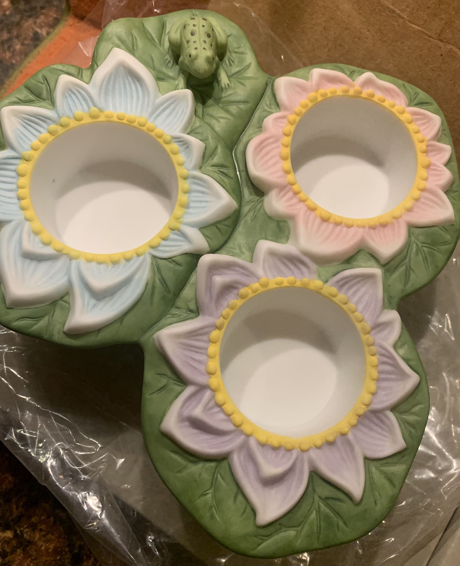 Lily Pad PartyLite Candle Holder