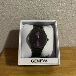 🔥 Sleek Purple Dial Geneva Watch