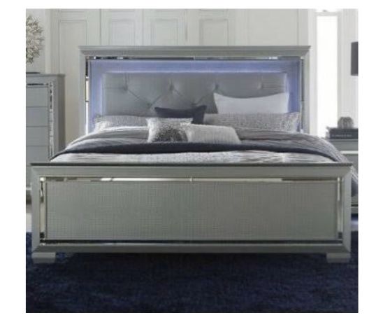 King size bed with led light