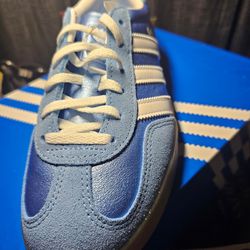 Adidas Gazelles (blue & white)