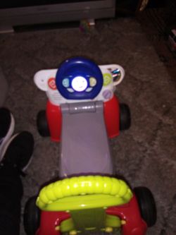 F I S H E R P R I C E LAUGH & PLAY LEARN-3-1 SMART CAR BABY WALKER & TODDLER LEARN 