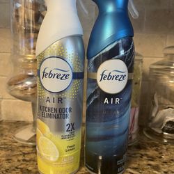 Set Of 2 Febreze Air Freshener•KITCHEN ODOR ELIMINATOR•OCEAN•8.8oz•all For $8