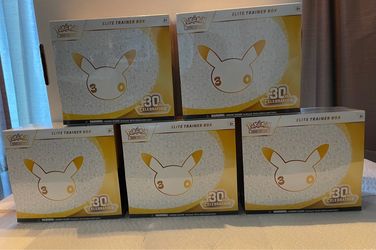 Pokémon 30th Celebration Elite Trainer Box x5